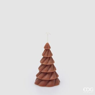 Pine candle 12cm, brown