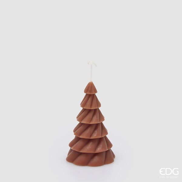 Pine candle 12cm, brown
