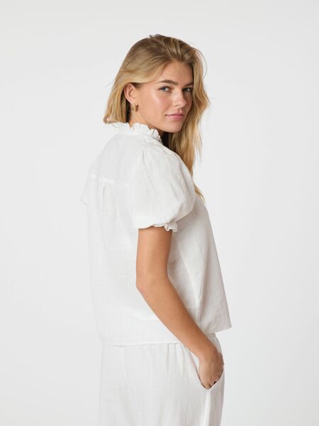Odesa linen blouse, white