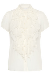 Lilja crinkle shirt, white