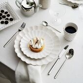 Oyster plate 20cm, white