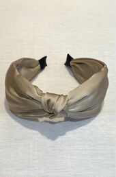Sateen headband, beige