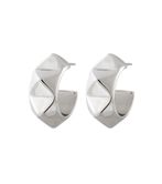 Peak rivet creoles, steel