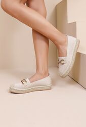 Espadrillo with buckle, beige