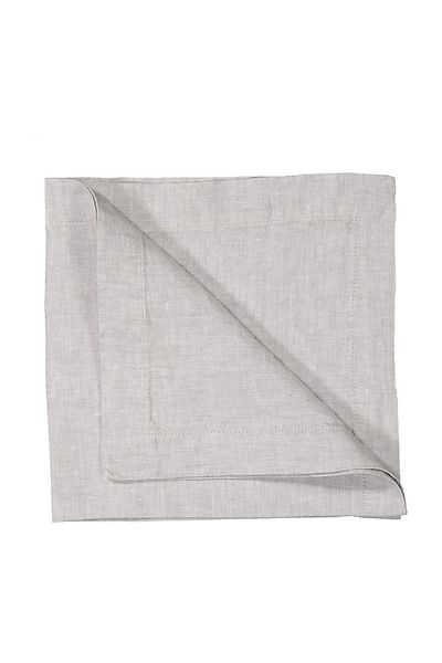 Sisilia linen napkin, light grey melange