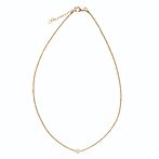 Flora rose quartz gold necklace