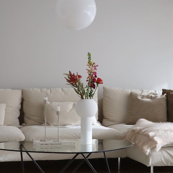 Candlestick 29cm, sand