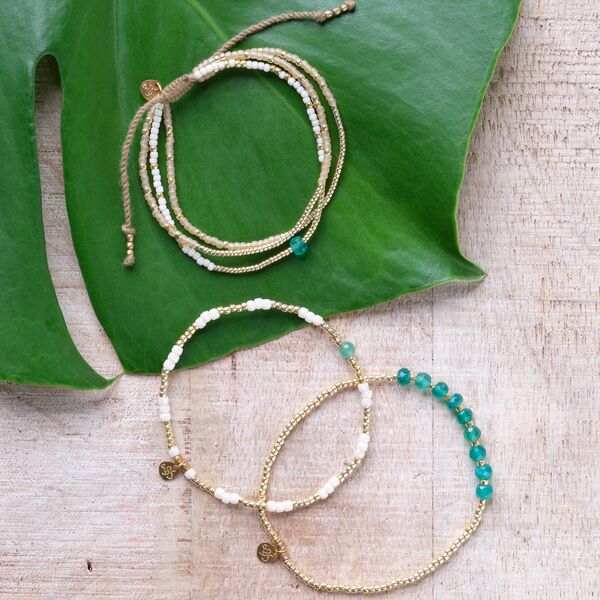 Splash aventurine bracelet