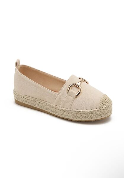 Espadrillo suede, beige