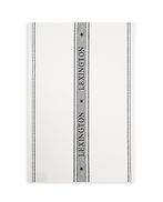 Icons cotton jacquard star kitchen towel, white/black