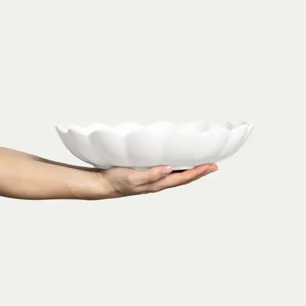 Oyster bowl 31cm, white