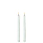 Led taper candle, white 2 pcs