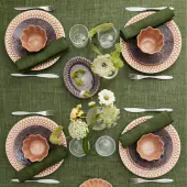 Bubbles plate 28cm, cinnamon