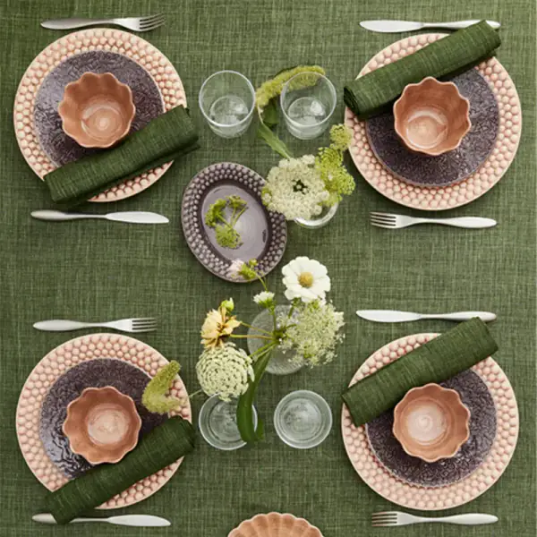 Bubbles plate 28cm, cinnamon