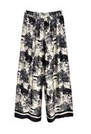 Pants with Toile De Jouy print, noir