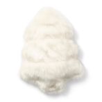 Fluffy tree faux fur box pillow