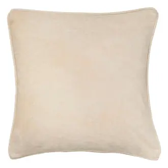 Velvet cushion cover 50x50, vanilla