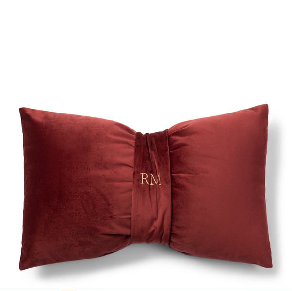 Festive bow box pillow