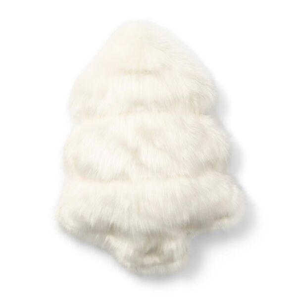 Fluffy tree faux fur box pillow