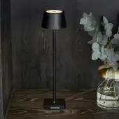 Luminee LED lamp micro USB, black