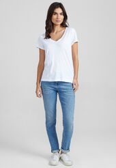 Arden organic tee, white
