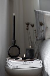 Led candle 10cm, forest black