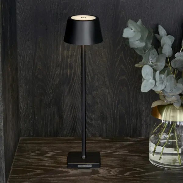 Luminee LED lamp micro USB, black