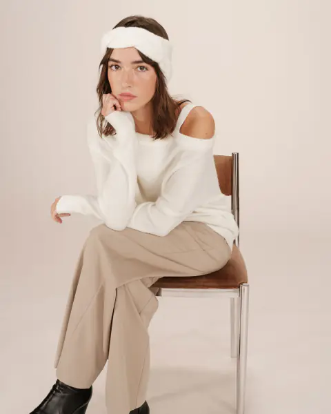 Sana headband, ivoire