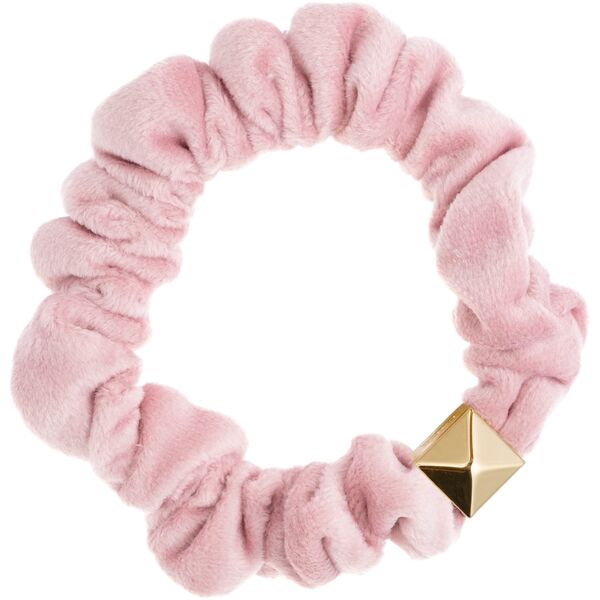 Velvet mini scrunchie, light rose