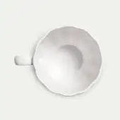 Oyster mug 11cm, white