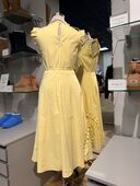 Short Sleeve Ruffle Dress, Yellow