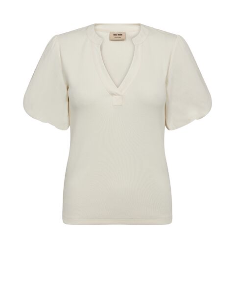 Jada V-SS puff tee, Ecru