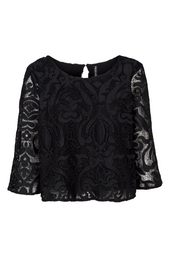 Madeleine blouse, black
