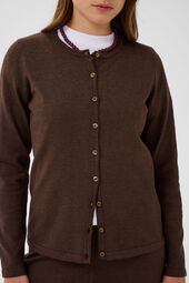 Mila cardigan, bracken melange/brown