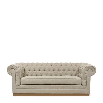 Crescent sofa, Mountain weave, dune sand