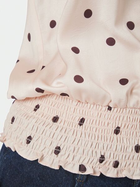 Jos big dot top, Light pink