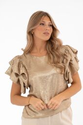 Sephyra blouse, champagne gold