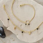 Charmed black onyx bracelet