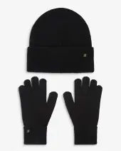 Anicet beanie & gloves, noir
