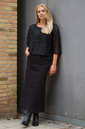 Madeleine blouse, black