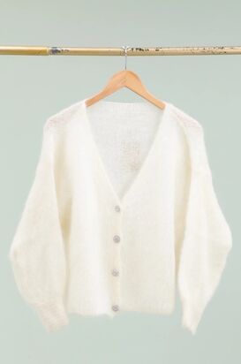 Cardigan Kid Mohair, Ecru