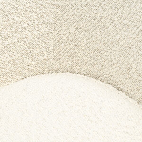 Paramount armchair bouclé, white sand