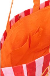 Beach bag striped, bisous