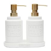 Fresh soap & lotion dispenser set