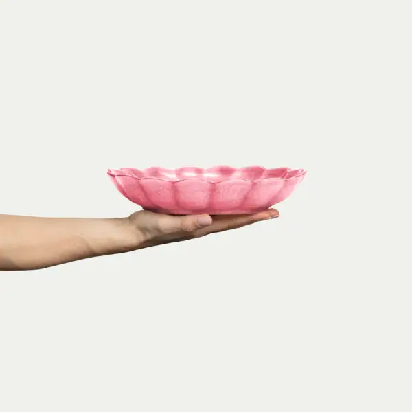 Oyster bowl 24cm, pink