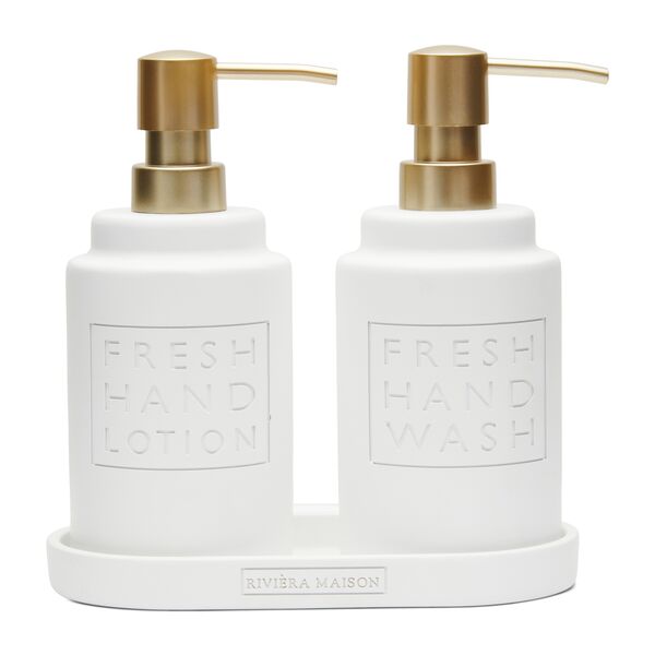 Fresh soap & lotion dispenser set