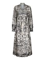 Nova deco paisley dress, cream