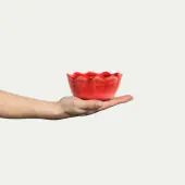 Oyster bowl 13cm, red