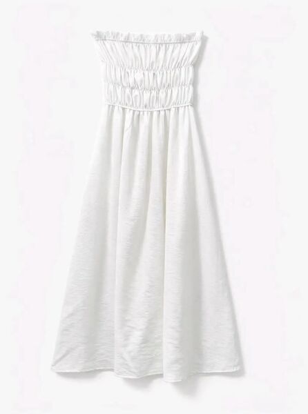 Viscose dress, white