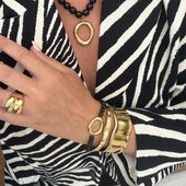 Celeste bangle, gold